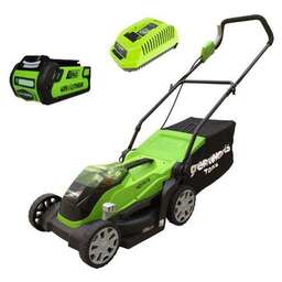 GREENWORKS G40LM35K2, 40V, 35 см, c 1хАКБ 2 А.ч и ЗУ (2501907UA)