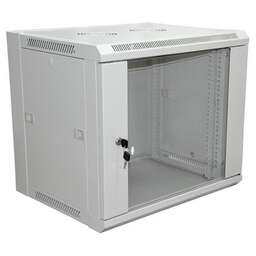 REXANT Шкаф коммутационный Pro (04-2222) настенный 12U 600x600мм пер.дв.стекл без задн.дв. 90кг серый 365мм 25.35кг 220град. 635мм IP20 сталь