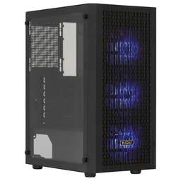 PCCOOLER Корпус MA100 Mesh черный без БП ATX 5x120mm 2xUSB2.0 1xUSB3.0 audio bott PSU