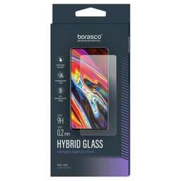 BORASCO Защитное стекло для экрана Hybrid Glass для Samsung Galaxy S22+ антиблик, 71 х 153 мм, прозрачная, 1 шт, прозрачный [70268]