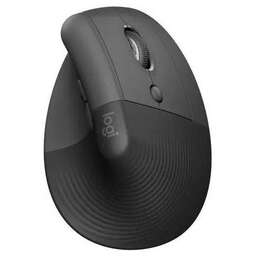 LOGITECH Мышь Lift графитовый оптическая 4000dpi silent беспров. BT/Radio USB для ноутбука 5but (910-006485)