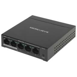 MERCUSYS Коммутатор MS105GP (L2) 5x1Гбит/с 4PoE+ 65W неуправляемый