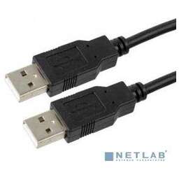 GEMBIRD Cablexpert Кабель USB 2.0 Pro , AM/AM, 1.8м, экран, черный, пакет (CCP-USB2-AMAM-6)