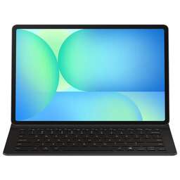 SAMSUNG Чехол-клавиатура для Galaxy Tab S10 FE+ Book Cover Keyboard Slim поликарбонат/полиуретан черный (EF-DX620UBRGRU)