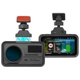 TRENDVISION Видеорегистратор с радар-детектором Hybrid Signature Real 4K GPS ГЛОНАСС черный