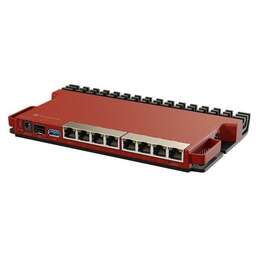 MIKROTIK Маршрутизатор L009UiGS-RM, AX600, 1x1Gbs WAN, 8x1Gbs, SFP, USB LAN, однодиапазонный (L009UIGS-2HAXD-IN)