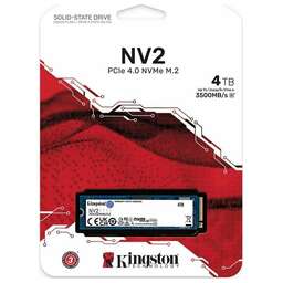 KINGSTON SSD накопитель NV2 SNV2S/4000G 4ТБ, M.2 2280, PCIe 4.0 x4, NVMe, M.2