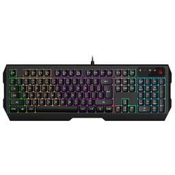 A4TECH Клавиатура Bloody B135N черный USB Multimedia for gamer LED (подставка для запястий) (B135N)