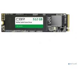 CBR SSD-512GB-M.2-LT22, Внутренний SSD-накопитель, серия Lite , 512 GB, M.2 2280, PCIe 3.0 x4, NVMe 1.3, SM2263XT, 3D TLC NAND, R/W speed up to 2100/1