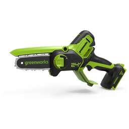 GREENWORKS Цепная пила G24MCS10 дл.шины:4"(10cm) 1аккум. 2Ач ЗУ (2008207UA)