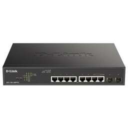 D-LINK Коммутатор DGS-1100-10MPPV2/A3A Настраиваемый EasySmart с 8 портами 10/100/1000Base-T и 2 портами 1000Base-X SFP