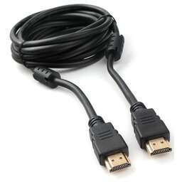 CABLEXPERT (19444) CCF2-HDMI4-10, 19M/19M, v2.0, медь, двойной экран, позол.контакты, 2 фер.кольца, 3м, черный, пакет
