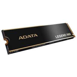 ADATA Твердотельный накопитель SSD ALEG-960-1TCS PCIe Gen4x4 with NVMe, 7400/6000, IOPS 730/610K, MTBF 2M, 3D NAND, 780TBW, 0,43DWPD, Heat Sink, SMI SM2264, Work with PS5, RTL (937506)