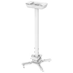 CACTUS Кронштейн для проектора CS-PROF031L-WT, до 35кг, потолочный, поворот и наклон, белый