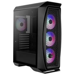 AEROCOOL Корпус MidiTower ONE-FROST-G-BK-V1 black (ATX, без БП, 2xUSB3.2) (4710562752328)