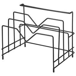 MALLONY Держатель настольный для крышек/досок L’ordine Nero, 26,5*19*21 см (107587)