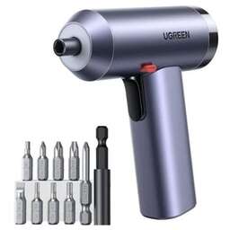 UGREEN Шуруповерт с набором бит UT118 (15712) Electric Screwdriver Set. Цвет: серый