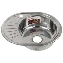 FABIA 62330R Мойка врезная 57х45 правая 1 мм + большой сифон с переливом