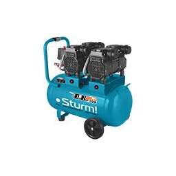 STURM! Sturm AC93450OL воздуш.безмасл.бесшумн. 2x1500 Вт, 50 л, 2650 об/мин, 480 л/мин,8 бар