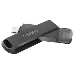 SANDISK USB Type-C/Lightning iXpand Luxe 64ГБ, USB3.0, черный [sdix70n-064g-gn6nn]