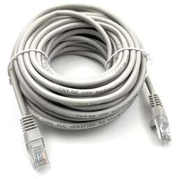 BURO Патч-корд UTP-5E-10M-G UTP 4 пары cat.5E CCA molded 10м серый RJ-45 (m)-RJ-45 (m)