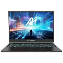 GIGABYTE Ноутбук игровой G6 16", 2023, IPS, Intel Core i7 13620H 2.4ГГц, 10-ядерный, 16ГБ DDR5, 512ГБ SSD, NVIDIA GeForce RTX 4050 для ноутбуков - 6 ГБ, без операционной системы, черный [mf-h2kz893k