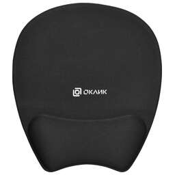 OKLICK Коврик для мыши OK-RG0580-BK (S) черный, ткань, 245х220х24мм