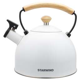 STARWIND Чайник металлический Chef Country 2.5л. белый (SW-CH1712)