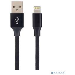 PERFEO (I4317) USB A - Lightning, 2A, черный, 2 м., Light Premium