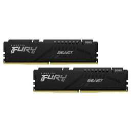 KINGSTON Оперативная память Fury Beast Black Expo KF552C36BBEK2-64 DDR5 - 2x 32ГБ 5200МГц, DIMM, Black, Ret