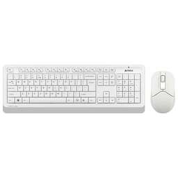 A4TECH Комплект (клавиатура+мышь) Fstyler FG1012, USB, беспроводной, белый [fg1012 white]