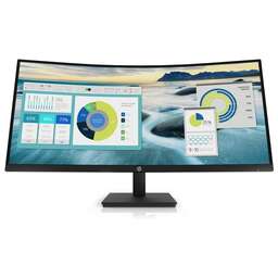 HP 34" Монитор P34hc G4, 3440x1440, VA, 100Гц, 1хHDMI, 1хDP, 1хType-С, изогнутый, черный [21y56aa]