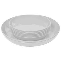 VIOLET Набор тарелок 8 шт.(d255мм 2 шт + d185мм 6шт) (белый) 410806