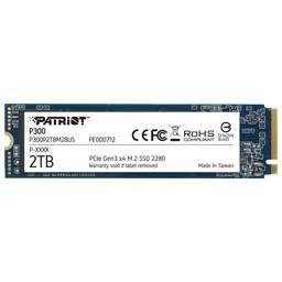 PATRIOT SSD накопитель P300 P300P2TBM28 2ТБ, M.2 2280, PCIe 3.0 x4, NVMe, M.2