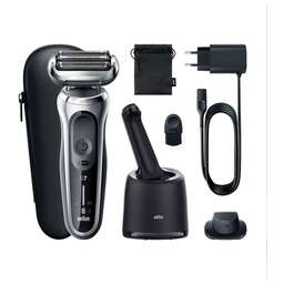 BRAUN Бритва сетчатая Series 7 71-S7200cc реж.эл.:3 питан.:аккум. черный/серебристый
