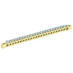 REXANT Шина PEN «земля-ноль» 6х9мм 24/2 (24 группы/крепеж по краям)