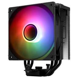THERMALRIGHT Устройство охлаждения(кулер) Assassin Spirit 120 Vision ARGB Soc-AM5/AM4/1200/1700/1851 черный 4-pin 25.6dB Al+Cu LCD Ret (AS120-VISION-BL-ARGB)