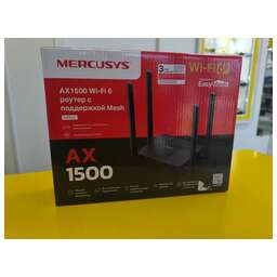 MERCUSYS Роутер беспроводной MR62X AX1500 10/100/1000BASE-TX черный