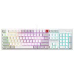 A4TECH Клавиатура Bloody B230N белый USB Multimedia for gamer LED (B230N) кабель 1.8м