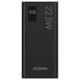 DIGMA Внешний аккумулятор (Power Bank) DGPF30A, 30000мAч, черный [dgpf30a22abk]