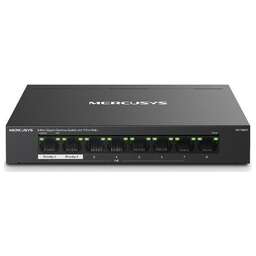 MERCUSYS Коммутатор MS108GP (L2) 8x1Гбит/с 7PoE+ 65W неуправляемый