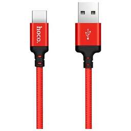 HOCO (6957531062875) X14 USB (m)-Type-C (m) 1.0м - красный/черный