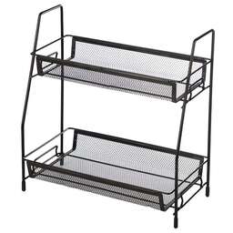 MALLONY Этажерка настольная двухуровневая L’ordine Nero, 31,5*17*33 см (107588)