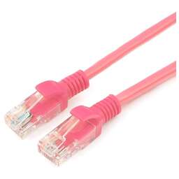 CABLEXPERT (12080) PP12-3M/RO, кат.5e, 3м, литой, многожильный (розовый)