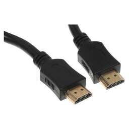 BURO Кабель аудио-видео BU-HDMI-v1.4-5M-FF, HDMI (m) - HDMI (m), ver 1.4, медный, 5м, GOLD, ф/фильтр, черный