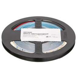 REXANT Лента светодиодная 12В, SMD2835, 9,6Вт/м, 60 LED/м, 6500K, 8мм, 5м, IP20