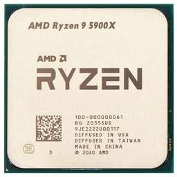 AMD Процессор Ryzen 9 5900X, AM4, BOX (без кулера) [100-100000061wof]