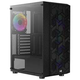 AEROCOOL Корпус ATX Hive-G-BK-v2, Midi-Tower, без БП, черный [accm-pv27043.11]