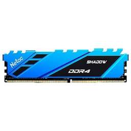 NETAC Модуль памяти SHADOW 8GB DDR4-2666 NTSDD4P26SP-08B,CL19, 1.2V BLUE