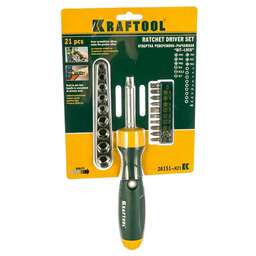 KRAFTOOL Отвертка 26151-H21 в компл.:21 предмет